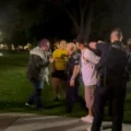 Charlie Kirk vigil disrupted by brawl 5 Charlie Kirk vigil disrupted by brawl