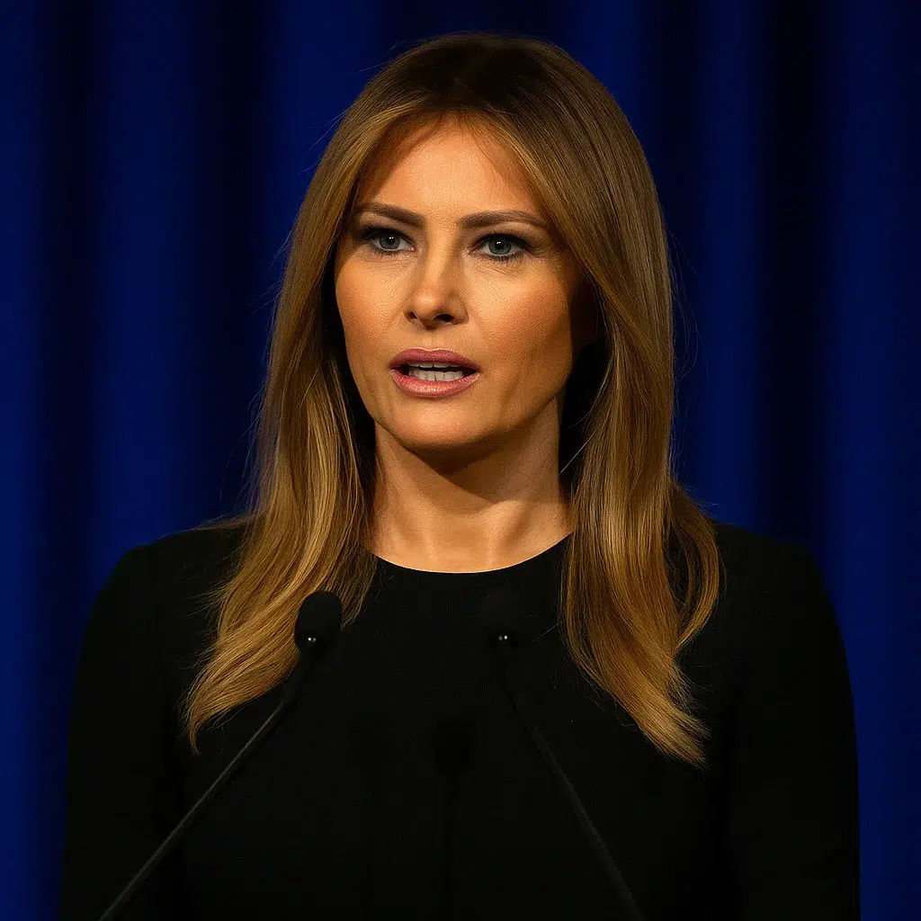 Melania Trump Warns ‘Robots Are Here’ in Rare Public Appearance
