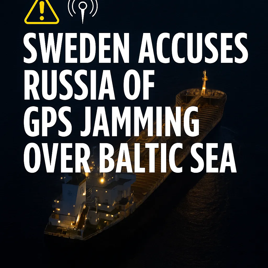 Sweden accuses Russia of GPS jamming over Baltic Sea 1 Sweden