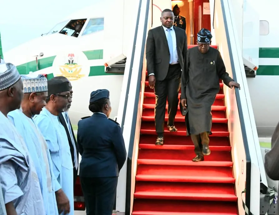 Tinubu returns to Abuja after France vacation 1 Tinubu returns to Abuja after France vacation