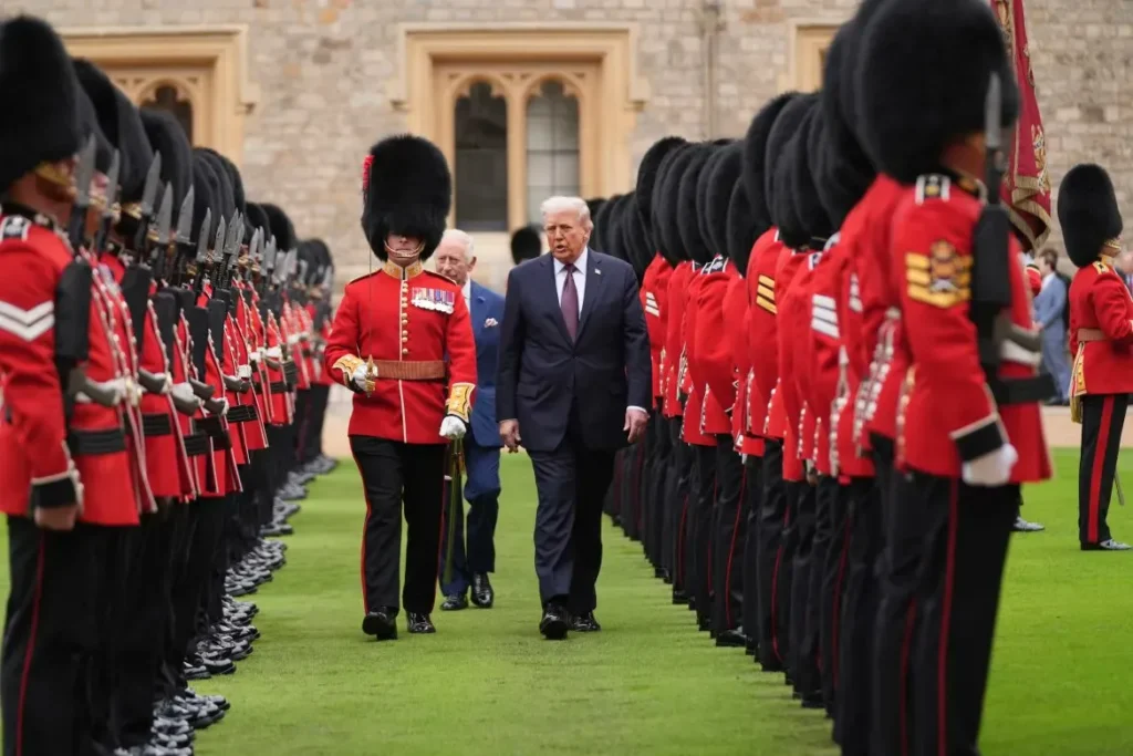 US President Trump welcomed by King Charles at Windsor Castle 9 US President Trump welcomed by King Charles at Windsor Castle