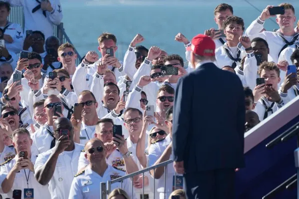 President Trump Addresses the U.S Navy at 250th Anniversary Celebration in Norfolk, Virginia