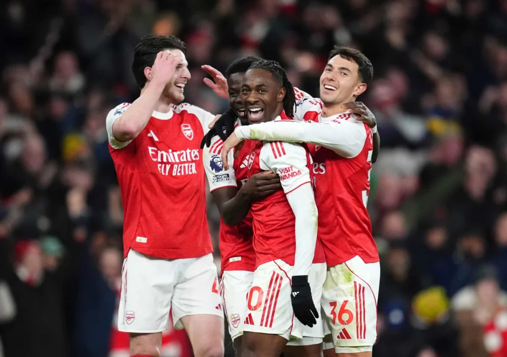 Eberechi Eze Hat-Trick Thrashes Tottenham, Propelling Arsenal to Six-Point Title Lead 3 Eberechi Eze Hat-Trick Thrashes Tottenham, Propelling Arsenal to Six-Point Title Lead