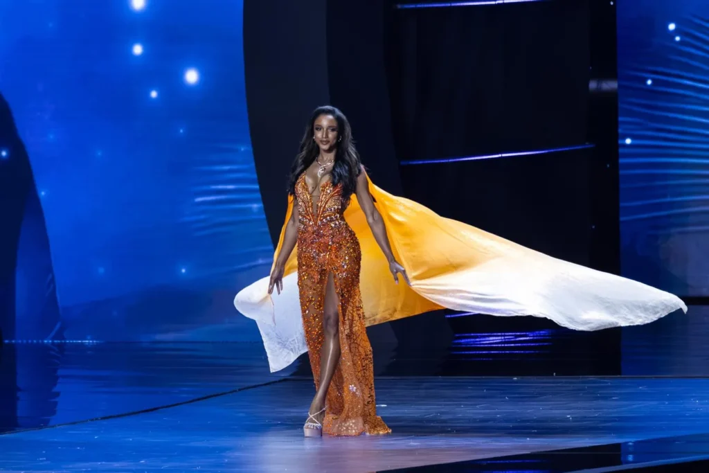 Miss Jamaica Rushed to Hospital on Stretcher After Severe Stage Fall at Miss Universe Preliminary 9 Miss Jamaica Rushed to Hospital on Stretcher After Severe Stage Fall at Miss Universe Preliminary