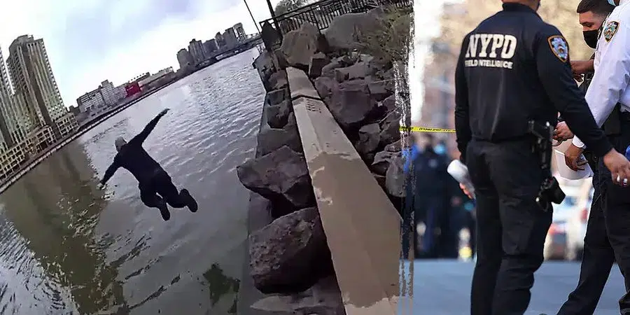 Heroic NYPD Officer Leaps into Frigid River to Save Drowning Teenage Girl 4 Heroic NYPD Officer Leaps into Frigid River to Save Drowning Teenage Girl