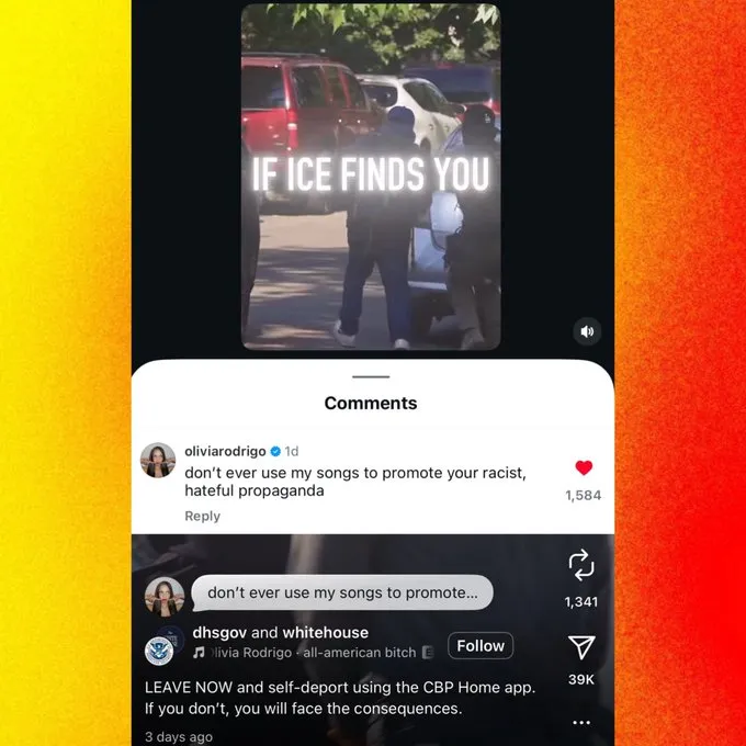 Olivia Rodrigo Accuses White House and DHS of Using Her Song in “Racist, Hateful Propaganda 2 Olivia Rodrigo blasts