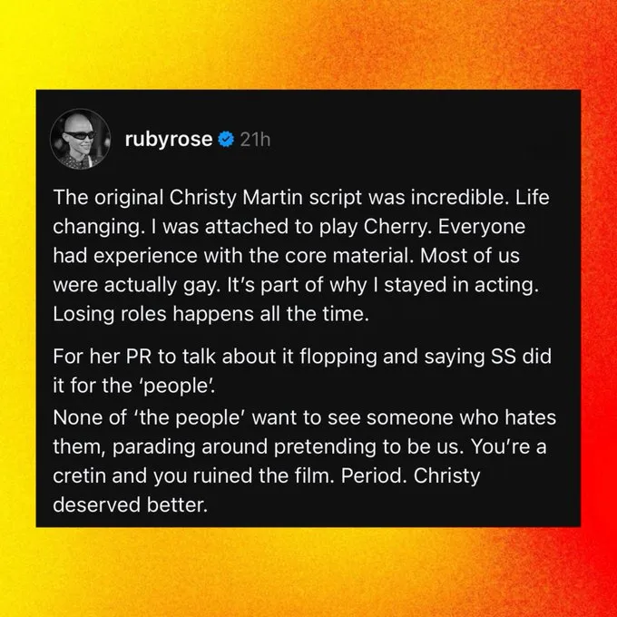 Ruby Rose slams Sydney Sweeney and her team for ruining the Christy Martin biopic1