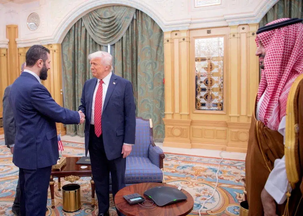 Syria’s President Ahmed al-Sharaa Arrives in U.S. After Sanctions Lift for Talks with President Trump 1 Syrias Sharaa arrives in US for Trump talks after sanctions lifted1
