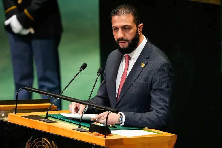 Syria’s President Ahmed al-Sharaa Arrives in U.S. After Sanctions Lift for Talks with President Trump