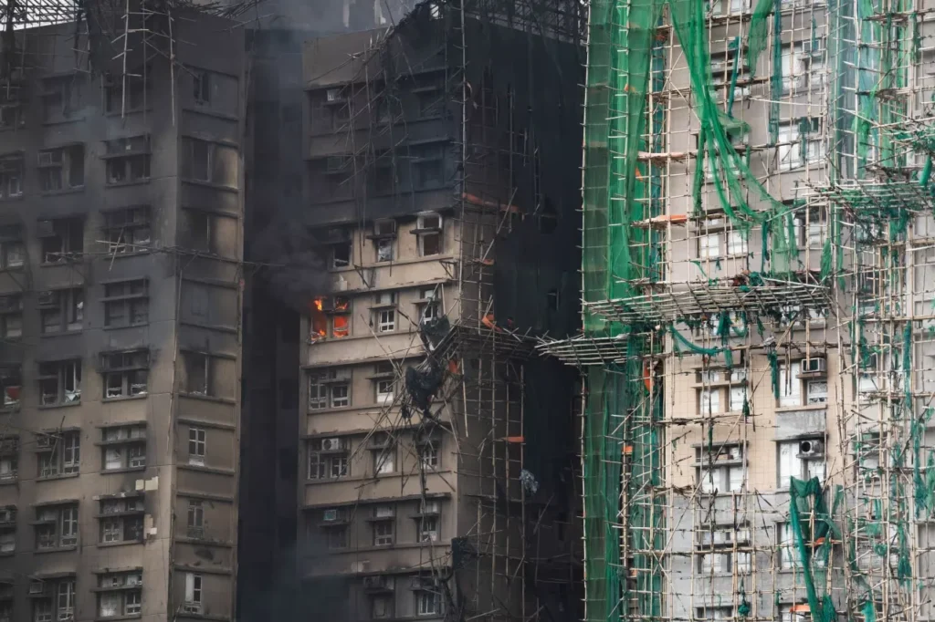 Death Toll Rises to 44 as Historic Hong Kong Fire Rages for Second Day; Construction Executives Arrested