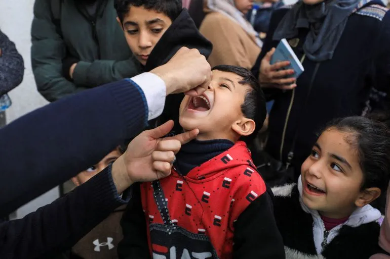 WHO Intensifies Gaza Vaccination Drive, Targeting 44,000 Children Under Ceasefire