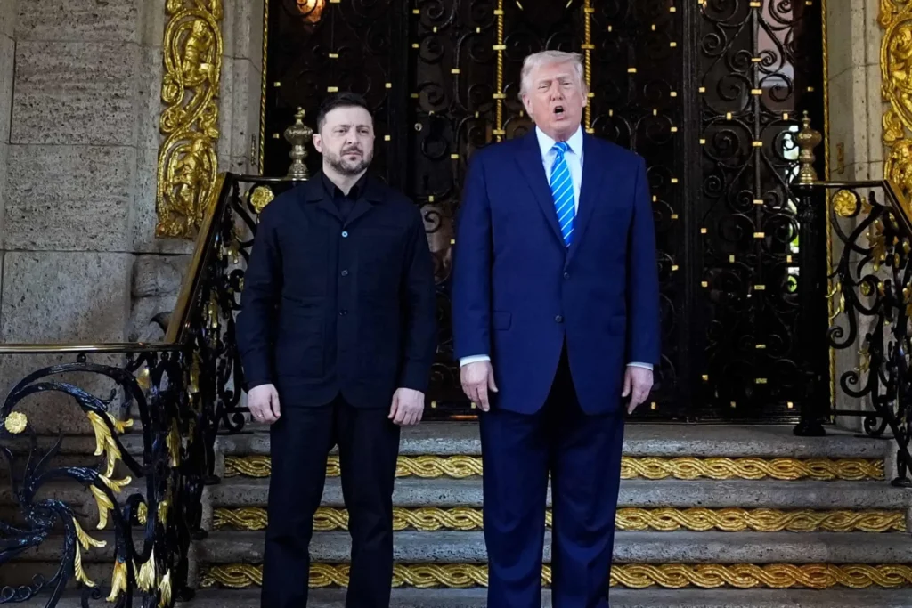 Donald Trump and Volodymyr Zelenskyy Meet at Mar-a-Lago