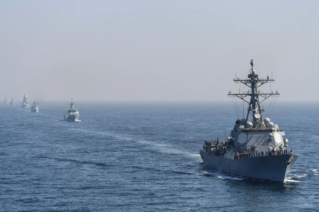 US Navy Destroyer and Supply Ship Collide During Caribbean Sanctions Mission