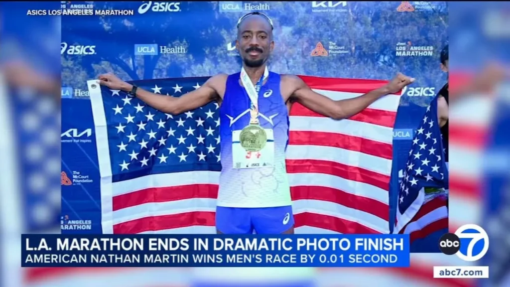 Nathan Martin Wins 2026 LA Marathon in Historic Split-Second Finish 2 Nathan Martin Wins 2026 LA Marathon in Historic Split-Second Finish