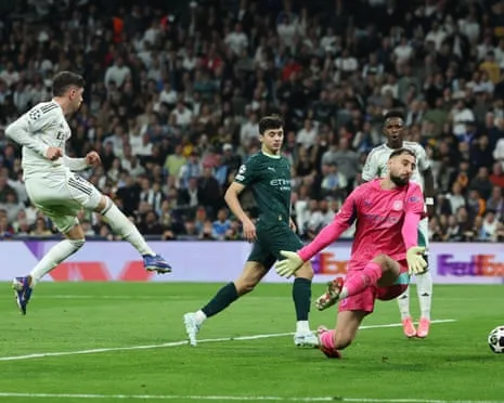 Valverde Hat-Trick Stuns Man City in Real Madrid Win