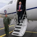 RAF jet carrying defence secretary has signal jammed near Russian border