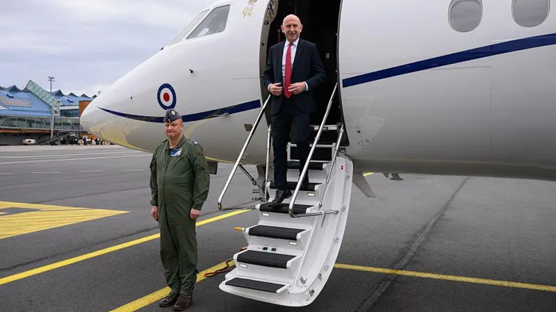 RAF jet carrying defence secretary has signal jammed near Russian border 1 RAF jet carrying defence secretary has signal jammed near Russian border