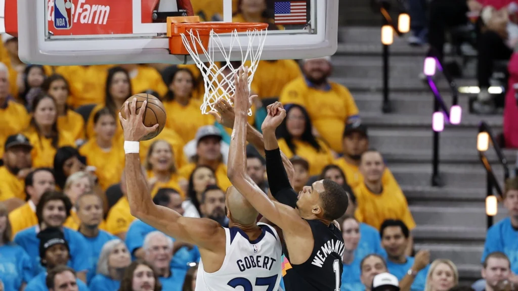 Victor Wembanyama Shatters NBA Playoff Blocks Record in Game 1 1 Victor Wembanyama Shatters NBA Playoff Blocks Record in Game 1