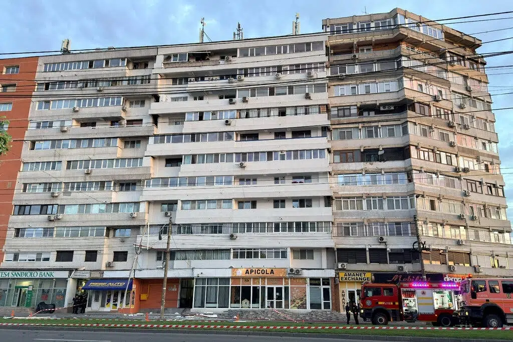 Russian Drone Strikes Apartment Building in Romania