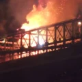 Brooklyn Bridge Catches Fire During Independence Day Fireworks Display