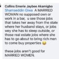 Nigerian Man Lists Jobs He Says Are Not Suitable for Married Women