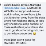 Nigerian Man Lists Jobs He Says Are Not Suitable for Married Women