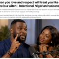 Nigerian Husband Sparks Debate With 'Treat You Like a King' Claim